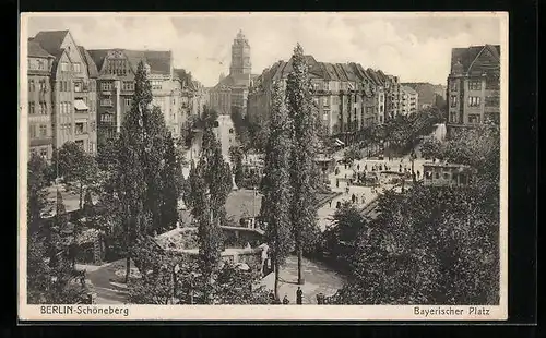 AK Berlin-Schöneberg, Bayrischer Platz mit Umgebung