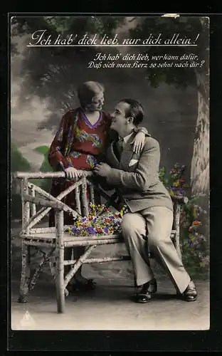 Foto-AK Photochemie Berlin Nr.: Ich hab` dich lieb, nur dich allein!