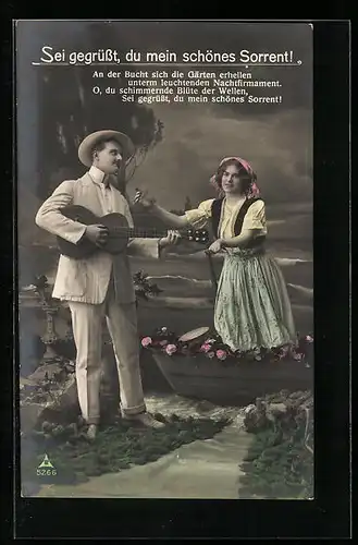 Foto-AK Photochemie Berlin Nr. 5266: Sei gegrüsst, du mein schönes Sorrent!