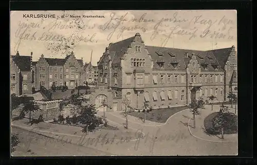 AK Karlsruhe i. B., Neues Krankenhaus