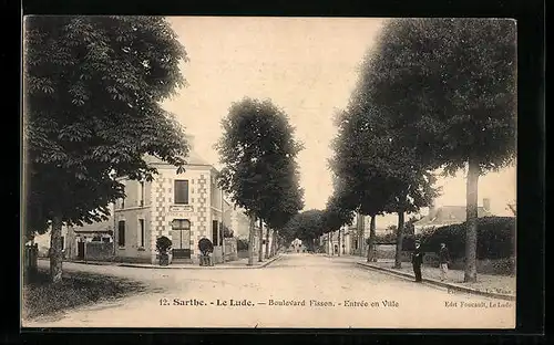 AK Le Lude, Boulevard Fisson, Entrée en Ville