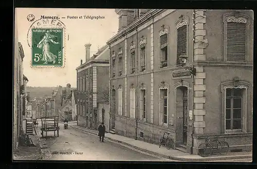 AK Mamers, Postes et Télégraphes