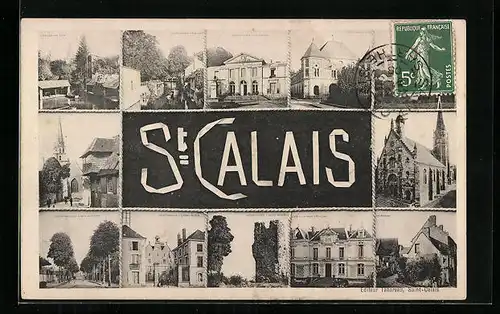 AK St-Calais, le Tribunal, Avenue de la Gare, l`Hotel de Ville