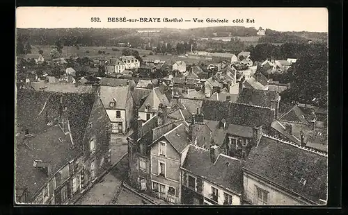 AK Bessé-sur-Braye, Vue Générale, cote Est