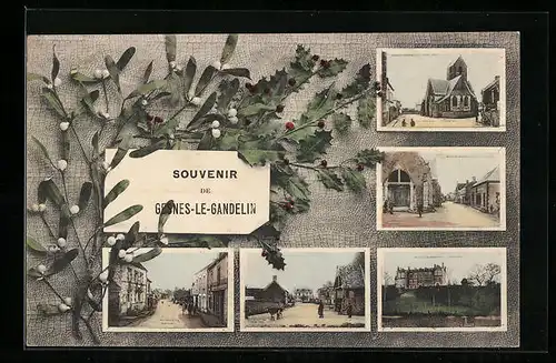 AK Gesnes-le-Gandelin, La Mairie, Chateau de Vaux