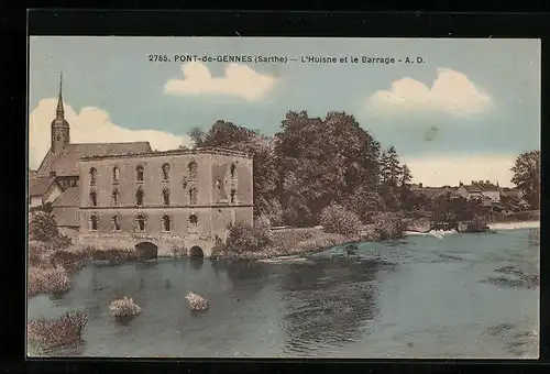 AK Pont-de-Gennes, l`Huisne et le Barrage