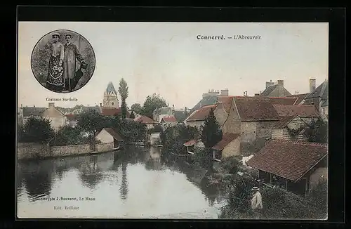 AK Connerré, l`Abreuvoir, Costume Sarthois