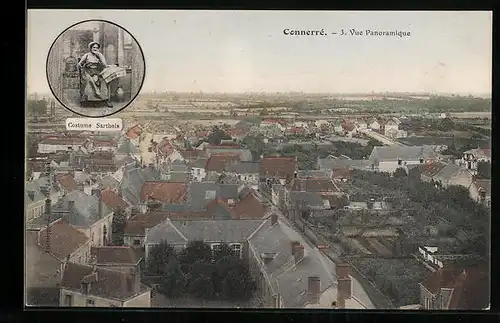 AK Connerré, Vue Panoramique, Costume Sarthois
