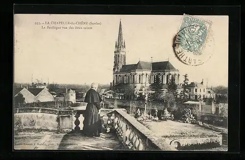AK La-Chapelle-du-Chêne, La Basilique vue des lieux saints