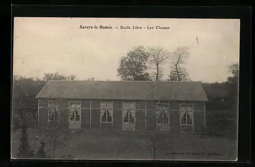 AK Auvers-le-Hamon, Ecole Libre, Les Classes