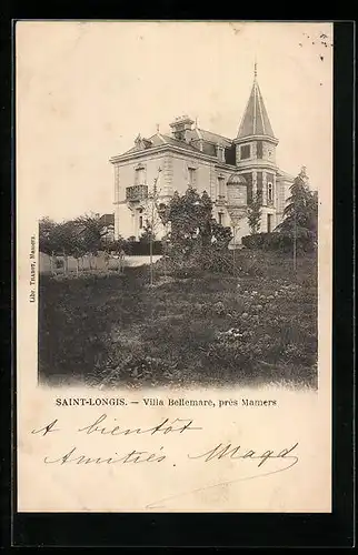 AK Saint-Longis, Villa Bellemare, près Mamers