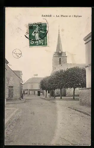 AK Sargé, la Place et l`Eglise