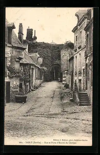 AK Sablé, Rue et Porte d`Entrée du Chateau