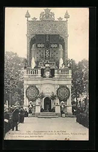 AK Sablé-sur-Sarthe, Couronnement de N.-D. du Chene, Messe Pontificale au Saint-Sépulcre