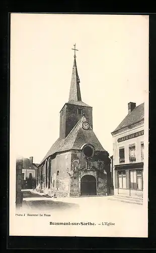AK Beaumont-sur-Sarthe, l`Eglise
