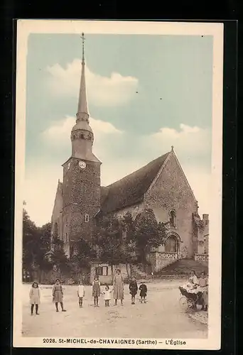 AK St-Michel-de-Chavaignes, l`Église