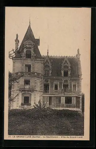 AK Le Grand-Lucé, Le Neufmesnil, Villa du Grand-Lucé