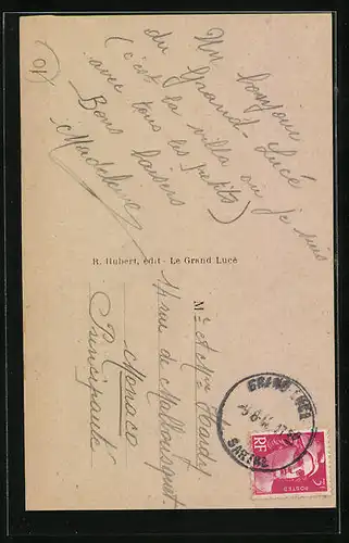 AK Le Grand-Lucé, Le Neufmesnil, Villa du Grand-Lucé