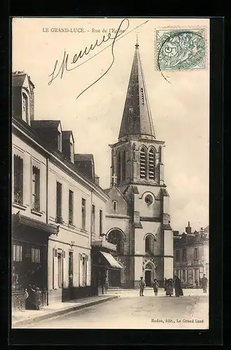 AK Le Grand-Lucé, Rue du l`Eglise