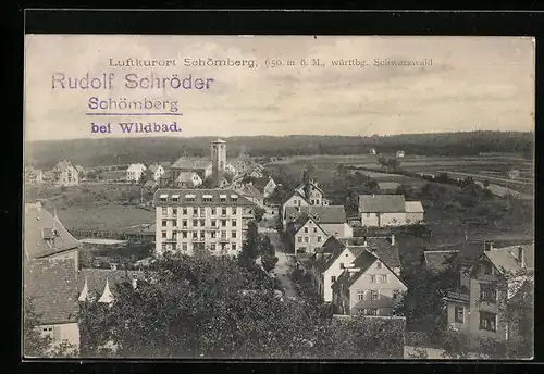AK Schömberg / württbg. Schwarzwald, Gesamtansicht