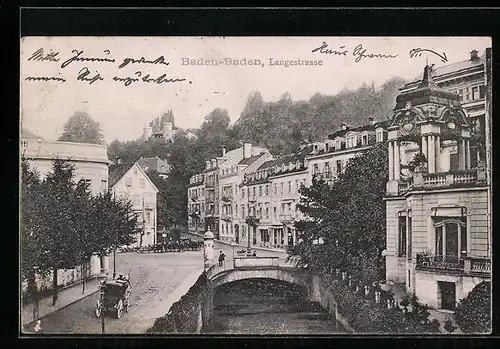 AK Baden-Baden, Langestrasse