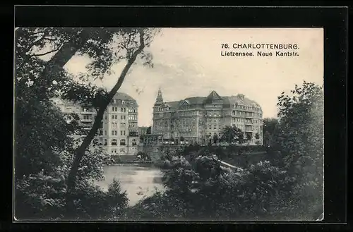AK Berlin-Charlottenburg, Neue Kantstrasse am Lietzensee