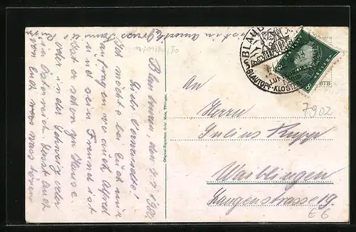 AK Blaubeuren, Ortsansicht mit Umland