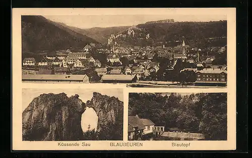 AK Blaubeuren, Küssende Sau und Blautopf