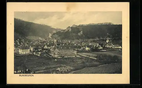 AK Blaubeuren, Ortsansicht mit Umland