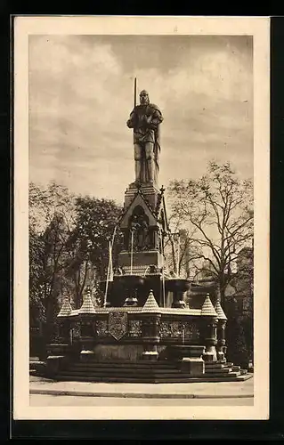 AK Berlin-Tiergarten, Der Rolandbrunnen