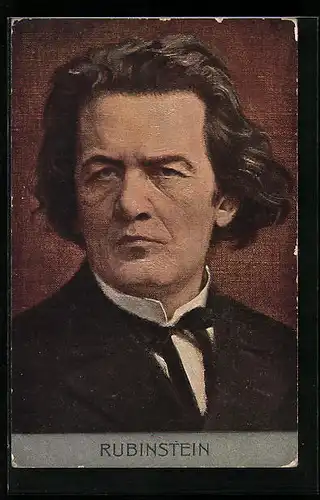 AK Portrait des Komponisten Rubinstein