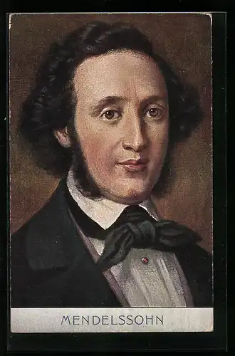 AK Komponist Mendelssohn im Portrait