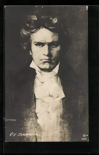 Künstler-AK Komponist L. v. Beethoven im Portrait