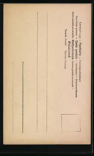 AK Portrait des Komponisten Jos. Haydn, Text- und Notenzeile