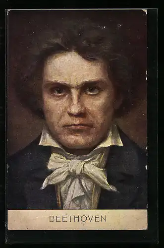 AK Komponist L. V. Beethoven im Portrait