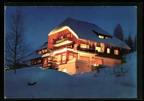 AK Feldberg-Bärental, Hotel Tannhof im Winter