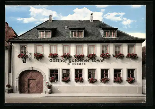 AK Mainstockheim, Gasthof goldener Löwe