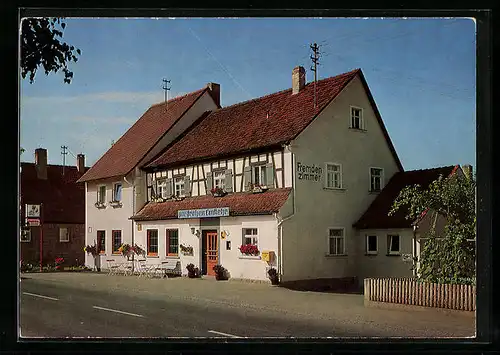 AK Reichardsroth b. Rothenburg, Gasthaus zur frohen Einkehr, Bes. Frau Hannelore Böhm