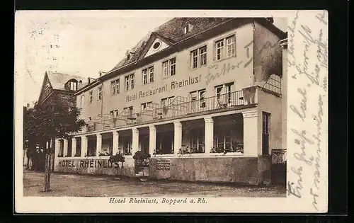 AK Boppard a. Rh., Hotel Rheinlust, Bes. Jos. Christ