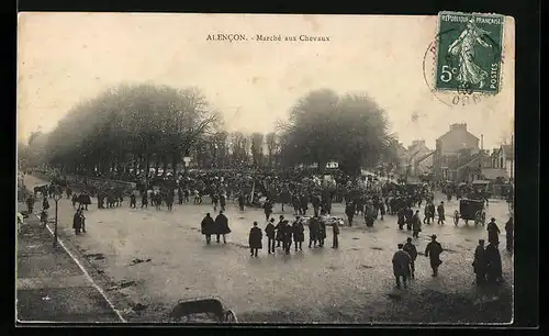 AK Alencon, Marché aux Chevaux