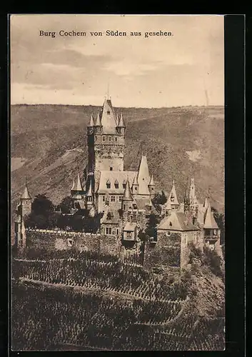 AK Burg Chochem von Süden aus gesehen