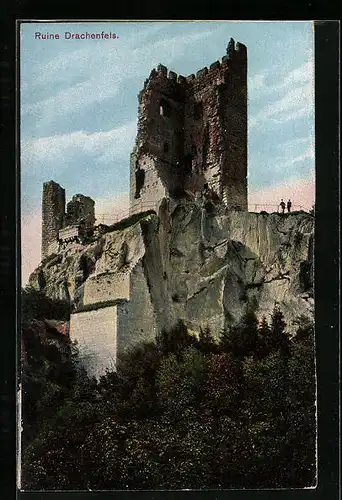 AK Die Ruine Drachenfels