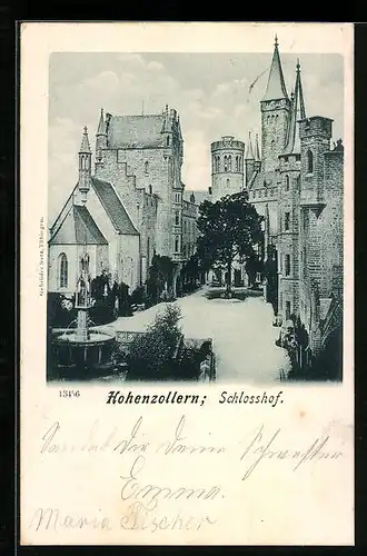 AK Hohenzollern, Der Schlosshof