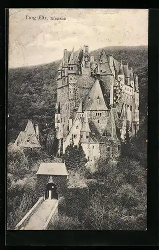 AK Die Burg Eltz, Eingang