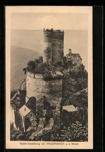 AK Brodenbach a. d. Mosel, Die Ruine Ehrenbach
