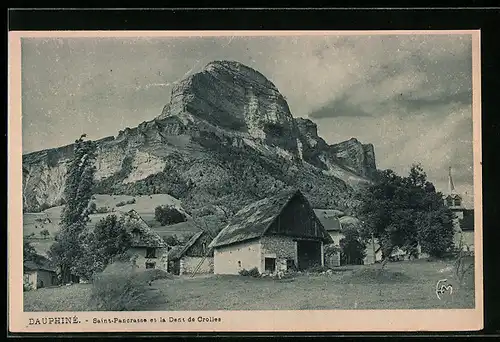 AK Saint-Pancrasse, Vue générale et la Dent de Crolles