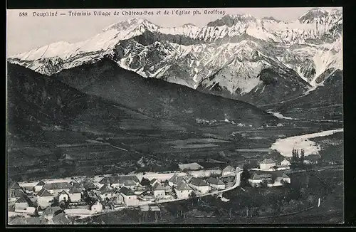 AK Tréminis, Village de Chateau-Bas et de l`Eglise ph. Geoffray