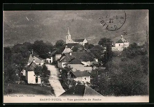 AK Saint-Bueil, Vue générale de Roche
