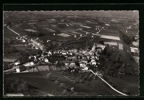 AK La Batie-Divisin, Vue générale aérienne