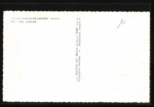 AK Saint-Etienne-de-Saint-Geoirs, Vue générale
